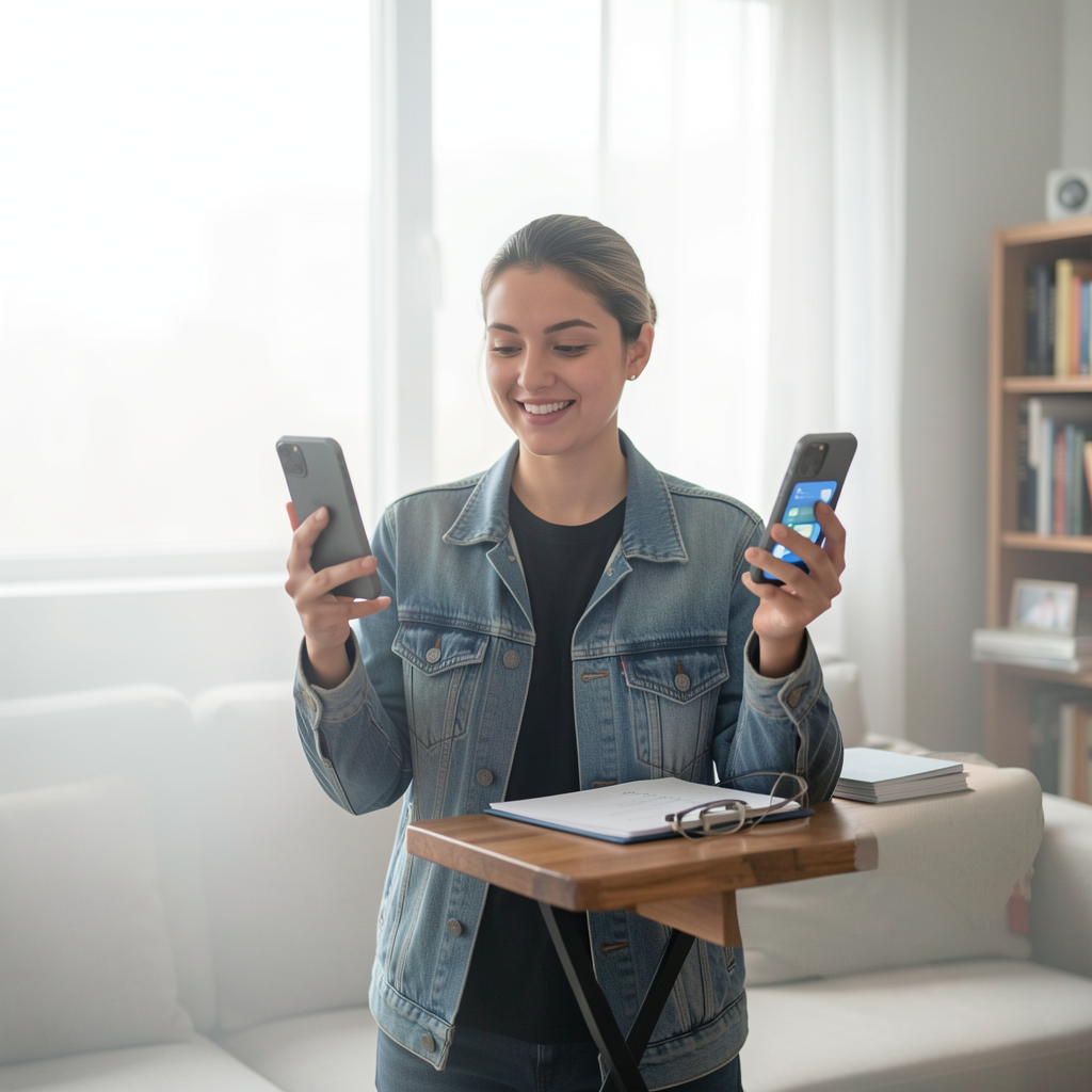 Celular com tela de ajustes de notificações separado em alertas urgentes, silenciosos e bloqueados